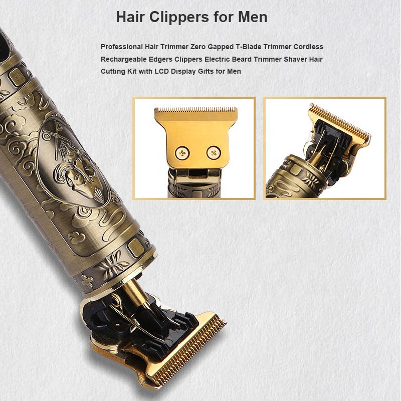 T9 Professional Hair Trimmer USB Rechargeable