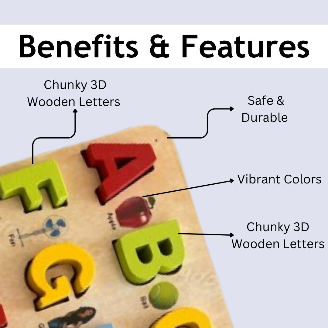Capital Alphabets Puzzle -  ABC Learning Board