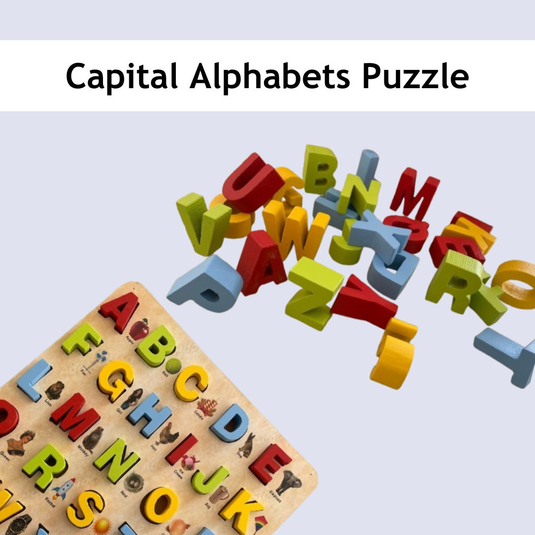 Capital Alphabets Puzzle -  ABC Learning Board