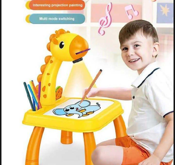Kids Cute Painting Projector Fun toy With 3 Disks 12 Markers and Art Book For Kids