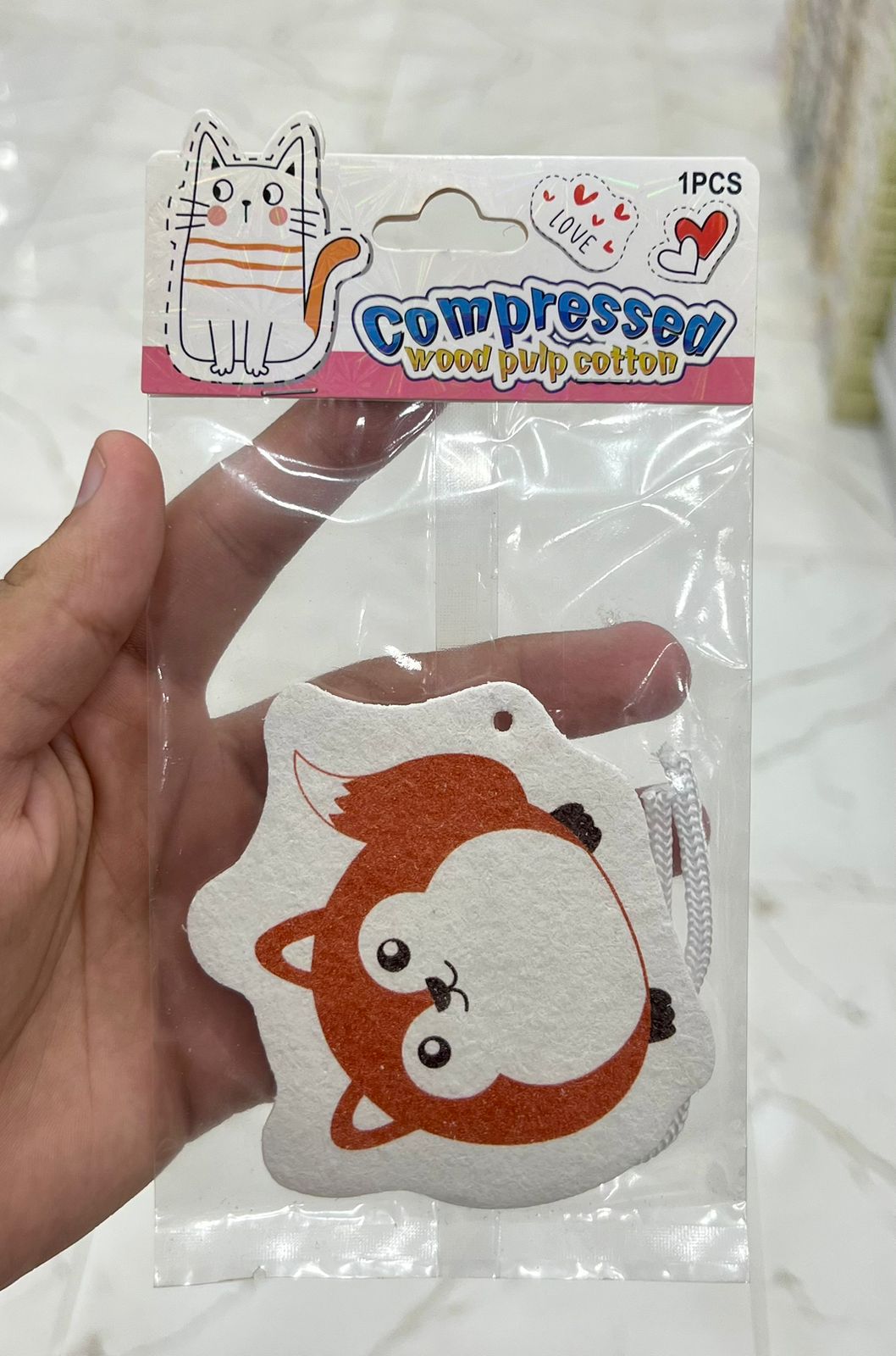 3 pcs Wood Pulp Cotton Sponge Wipe